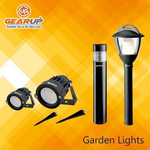 व्हाइट ब्लैक मेटल और एल्युमिनियम एलईडी गार्डन लाइट