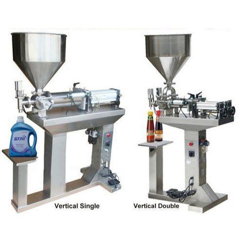 Semi Automatic Paste Or Liquid Filling Machine With Speed Of 10 To 15 Doz/min