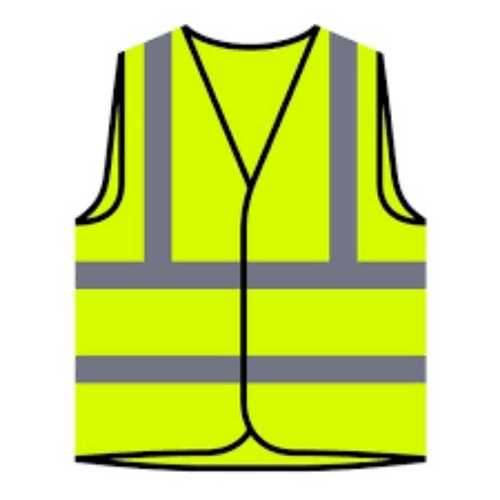 Green Polyester Reflective Safety Jacket