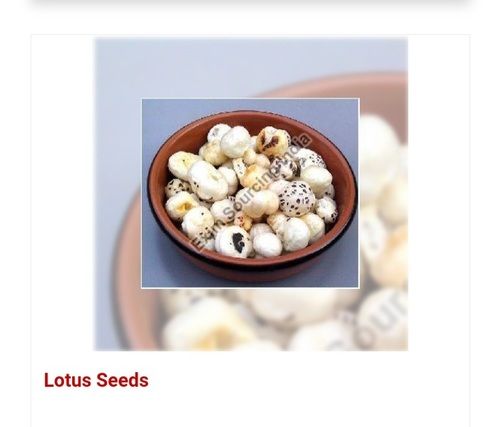 White 100% Pure And Natural Lotus Seeds