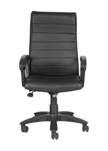 High Back Director Leather Nylon Base Revolving Office Chair