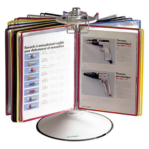 Eco Friendly Sop Display Information Rotary Desk Unit