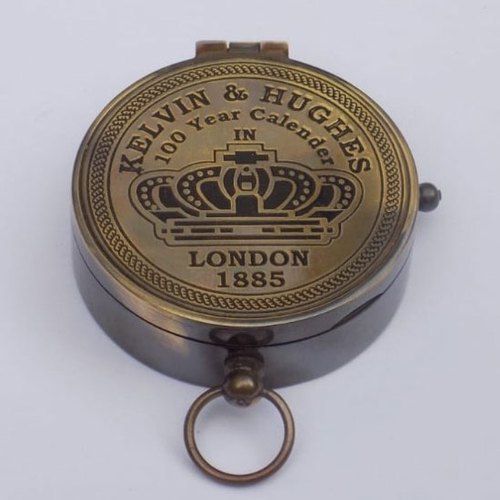 2.5 Inch Brass Flate Compass