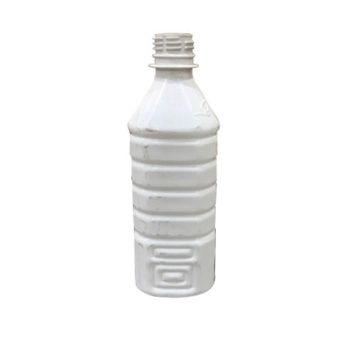 Round 500Ml White Plastic Bottle