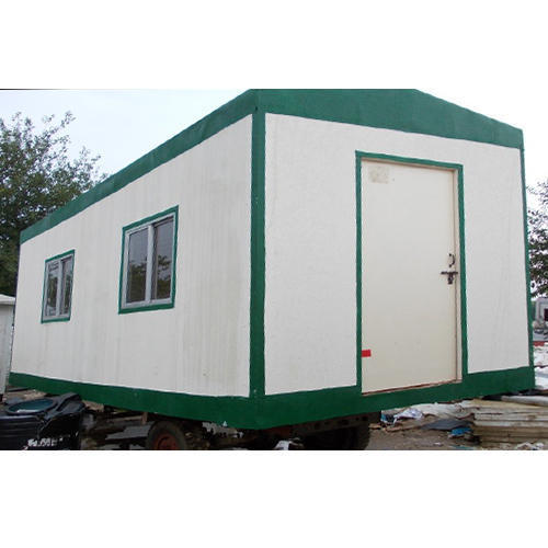 White And Green 6 To 8 Fit Door Height Coated Surface Treated Prefabricated Portable Container