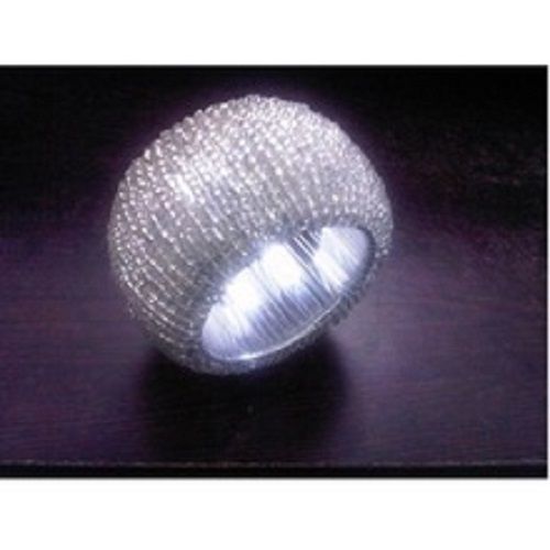 Round Attractive Design Silver Napkin Holder