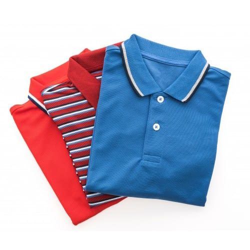 Machine Wash Polo Style Collar T Shirt