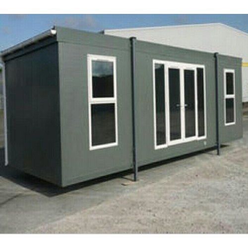 Greenish Steel Made Rectangular Shaped 1.5 Mm Thickness Readymade Portable Cabin