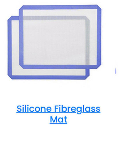 White Anti Wrinkle Silicone Fibreglass Mat