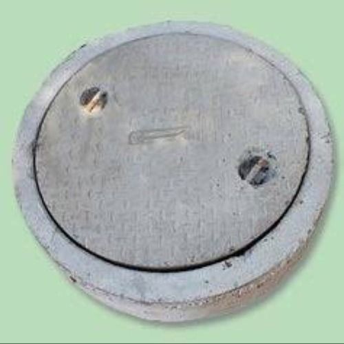 Round Grey Color Cement Made Up To 2 Feet Diameter Circular Manhole Cover