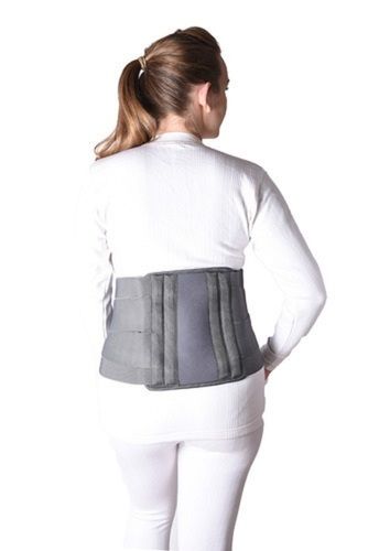 Buy K Squarians Cotton Grey Lumbar Support Waist Belt for Back