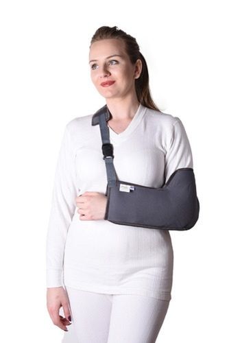 Unisex Grey Adjustable Arm Support Sling Pouch