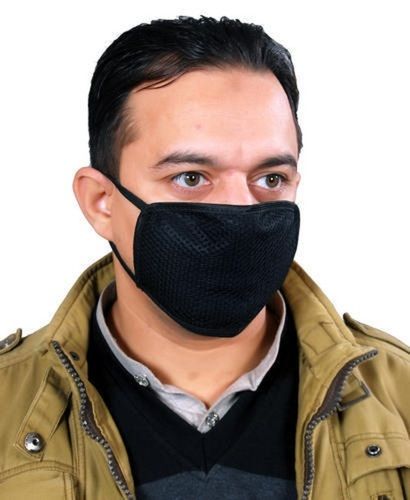 Unisex Reusable Black 2 Double Layer Anti Pollution Face Mask Water Proof: No