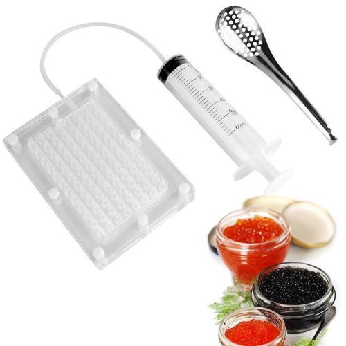 Caviar Maker Box - Transparent Acrylic, 5.55" X 3.94" | Ideal For Molecular Cuisine, Easy Operation, Efficient Spherification, Professional Tool For Desserts And Cocktails