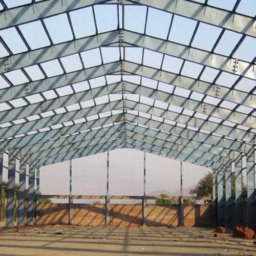 Durable And Tamper Proof Silver Color Industrial Shed  Roof Material: Steel