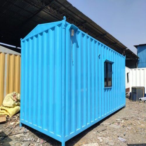 Rectangular And Modular Built Type Blue Color Portable Office Cum House Container