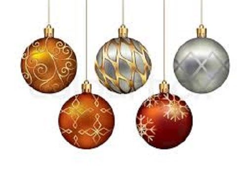 Round Shape Designer Christmas Hanging Balls