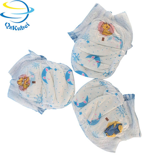 Various Colors Are Available Skin Friendly Baby Diapers For Long Hour Protection