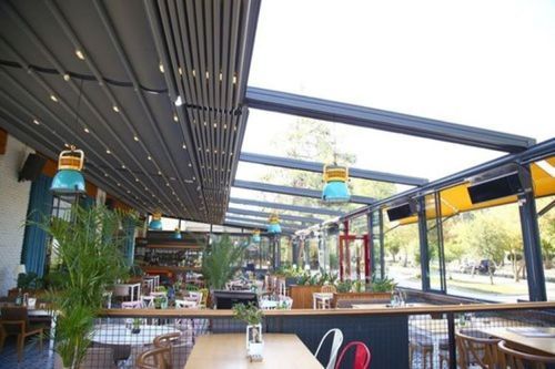 Aluminum Retractable Sliding Roof - Premium Quality, Optimum Usage for Residential Spaces, Color Coated Finish, Cold Rolled Aluminum Alloy