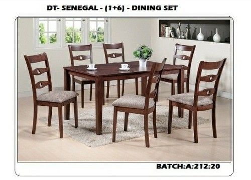6 Chair Wooden Dining Table Set