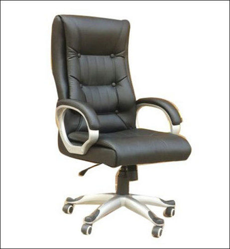 Durable Black Leather Boss Office Chair