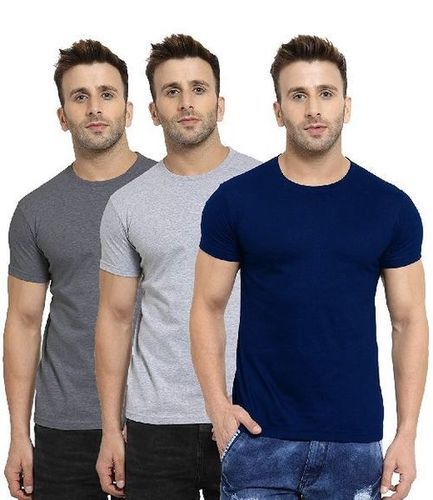 Half Sleeves Roun Neck Mens Plain T Shirts Age Group: 18+