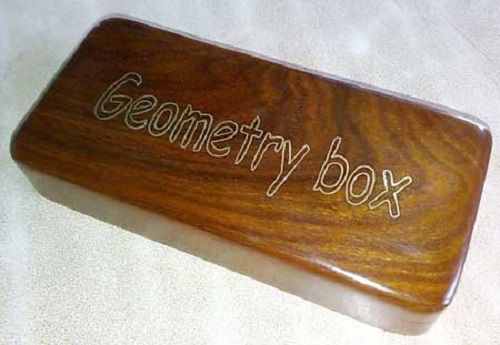 Rectangular Shape Wooden Geometry Box Size: Various Sizes Are Available