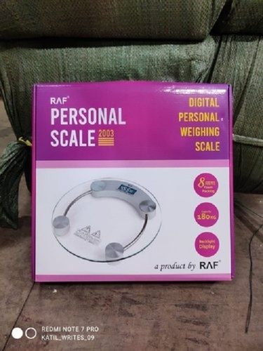 Round Glass Bathroom Personal Body Weighing Scale