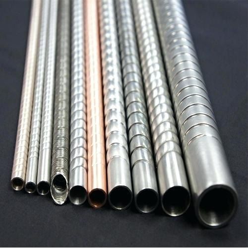 Metallic Grey Ss Erw 304, 304L, 316, 316L Corrugated Seamless Pipes And Tubes