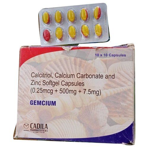 Calcitriol Calcium Carbonate And Zinc Softgel Capsules Generic Drugs