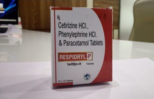 Cetirizine HCl Phenylephrine HCl And Paracetamol Tablets