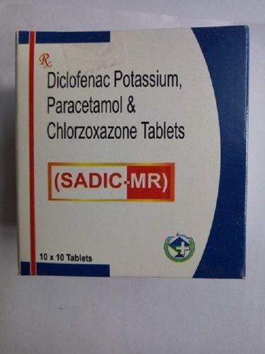 Diclofenac Potassium Paracetamol And Chlorzone Tablets