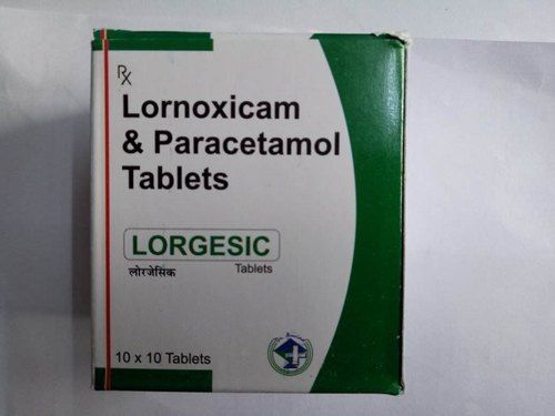 Lornoxicam And Paracetamol Tablets - Medicine Grade, Allopathic Formulation | For Prescription Use in Hospitals and Clinics, Store in Cool and Dry Place