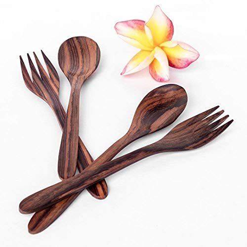 Mango Wood Spoon With Fork