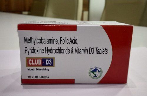 Methylcobalamine Folic Acid Pyridoxine Hydrochloride Vitamin D3 Tablets