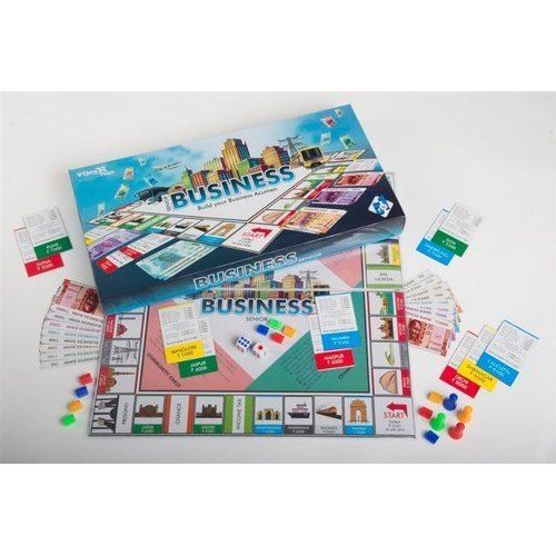 Plastic And Card Board Made Business Game Note (Junior Board Game) Age Group: 5+ Years