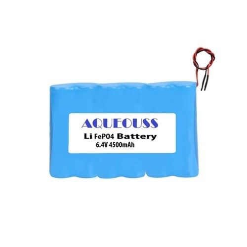 Rechargeable Blue 4500 Mah 6.4 Volt Lifepo4 Battery