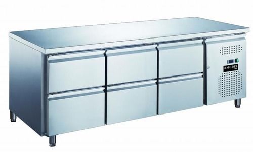 Durable Stainless Steel Commercial Usage Refrigerated Work Table