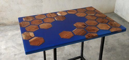 Wooden Epoxy Resin River Dining Table Top