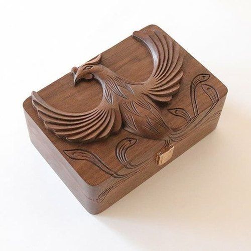 3 Partition Wooden Jewelry Box