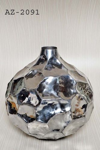 Anti Corrosion Plain Silver Flower Vase