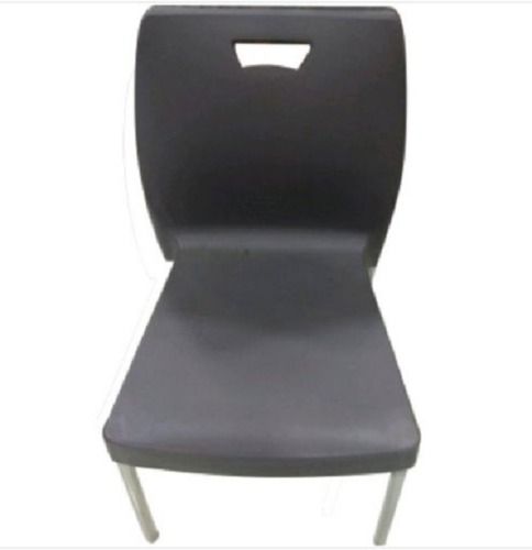 Easy To Clean Black Armless Plastic Chairs