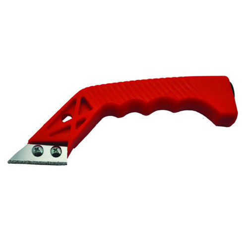 Hand Held Tile Grout Cleaning Tool With Metal Blade - Color: Red