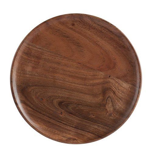 Wood Natural Wooden Round Plate