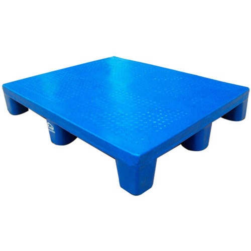 Non Reversible Blue 4 Way Entry Moulded Plastic Forklift Pallets Load Capacity: 1000 Kilograms (Kg)