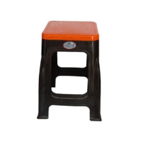 Restyle Orange And Black Plastic Stool