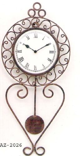 Round Shape Attractive Iron Wall Clock