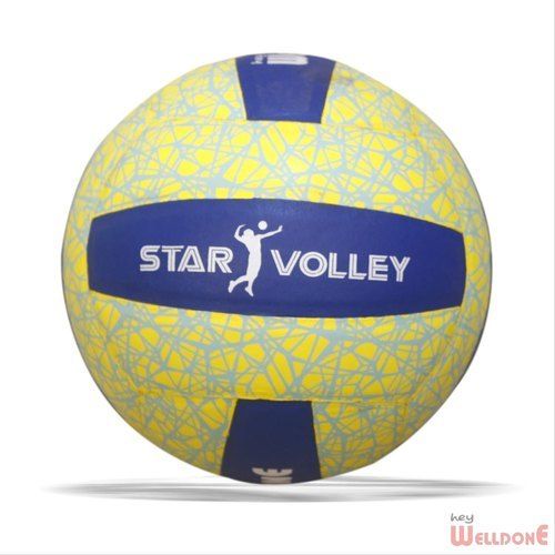 Yellow And Blue Color Synthetic Made Branded Outdoor Play Pu Volleyball Gender: Unisex