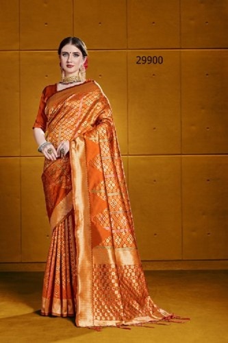 Multi-Color Fancy Designer Banarasi Ladies Sarees