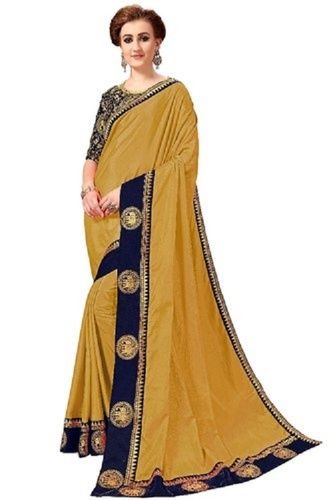 Festive Look Silk Embroidered Saree With Blouse Piece(K799)